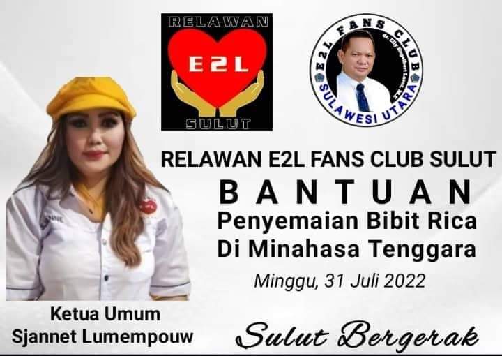 Relawan E2L Fans Club Sulut membantu petani cabai di MITRA