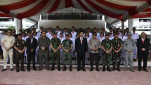 Kasdam XIII/Mdk Hadiri Pengukuhkan Paskibraka Provinsi Sulut.