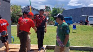 JABES E Gaghana Temui Atlit Berikan Dukungan Semangat Ke Cabor Panjat Tebing Atlit Sangihe