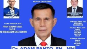 Dr. Adam Panto, SH.MH Siap Maju Dapil 6 DPRD Minahasa Tomohon