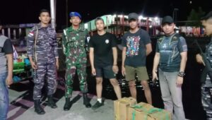 Lanal Tahuna Melalui Tim SFQR Bersama Tim BAIS TNI Dan KUPP Tahuna Berhasil Gagalkan Pengiriman Barang Ilegal