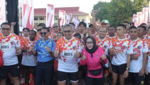 Olahraga Bersama dan Lomba Lari di Polda Sulut Berlangsung Meriah
