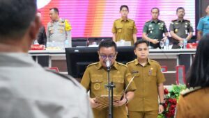 Maurits Mantiri Mengukuhkan Forkopimcam Se Kota Bitung