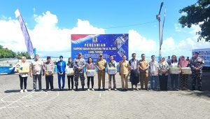 Resmi Menjadi Kampung Bahari Nusantara, Petta Timur Merupakan Salah Satu Sinergitas Lanal Tahuna Dengan Pemkab