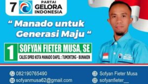 Sofyan Fieter Musa SE Calon Legislatif Generasi Baru Milenial Dalam Pengembangan Ekosistem Era Digitalisasi