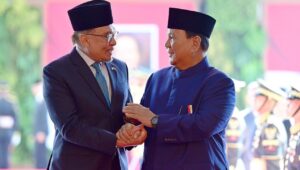 Presiden Prabowo Subianto Menerima Tamu Perdana Menteri di Istana Merdeka