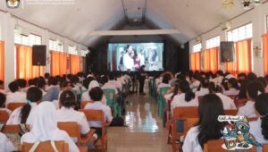 KPU Sangihe Laksanakan Goes to school, Sosialisasikan Pilkada dan Nobar “Tepatilah Janji”