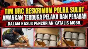 Diduga Beraksi Puluhan Kali, Tim URC Reskrimum Polda Sulut Ringkus Pelaku Pencurian Katalis Mobil